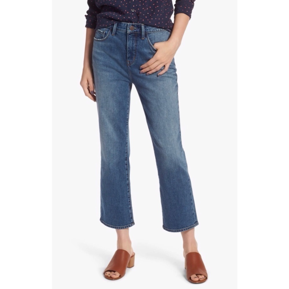 TREASURE & Bond Praise Flare High-Rise Crop Size 27